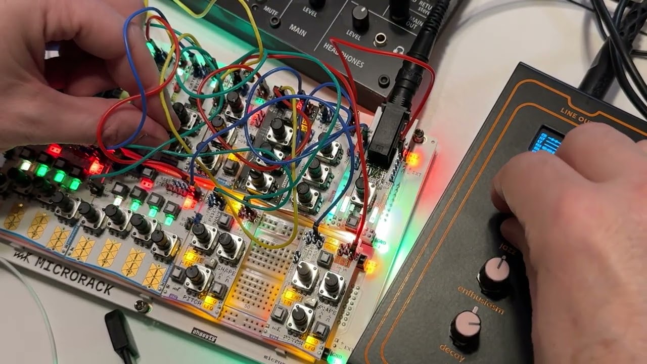 Quick jam with MicroRack and Beat Friend