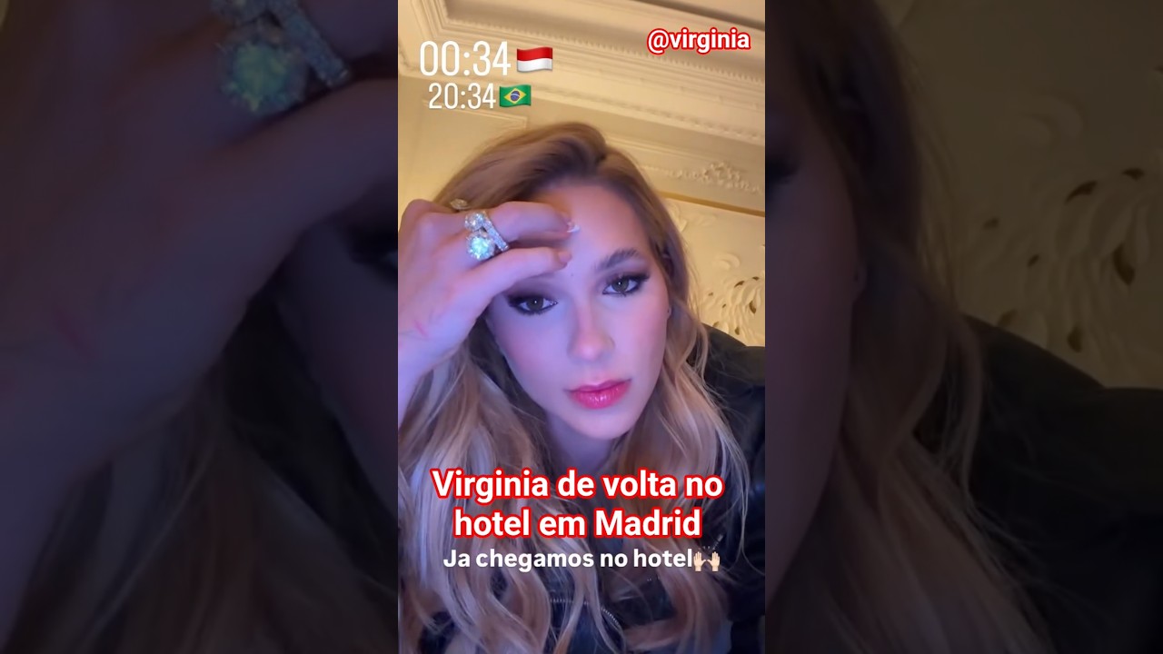 Virginia de volta ao hotel em Madrid #shorts #virginiafonseca