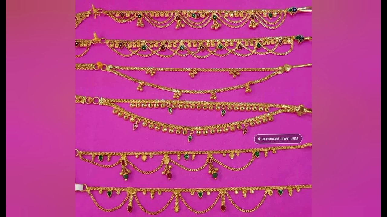 Gold champaswaralu designs