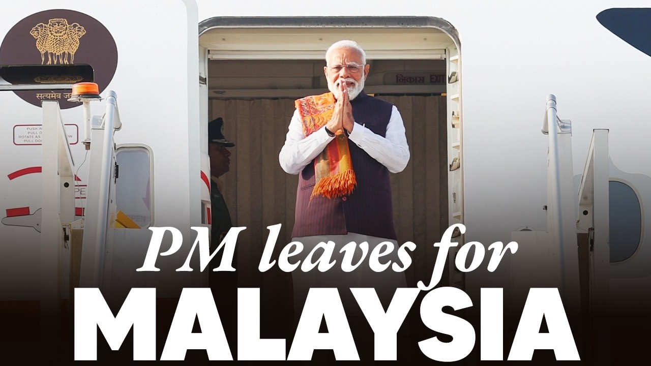 LIVE: PM Modi emplanes for Kuala Lumpur, Malaysia
