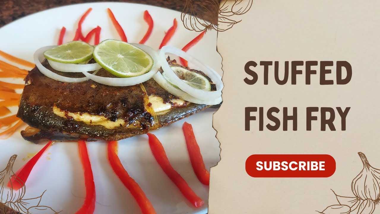 Stuffed Pomfret Fish | Crispy & Juicy Fish Fry Recipe