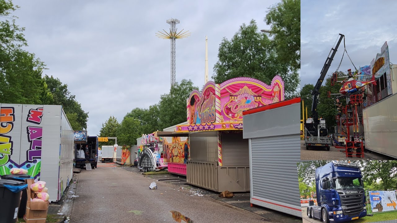 Afbouw kermis Hoorn 2021 - Deel 1