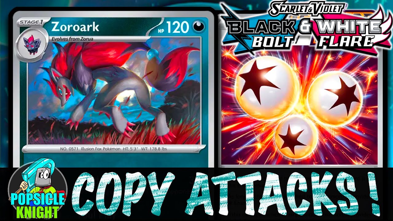 ZOROARK : Copy ANY Attack ! PTCGL Gameplay (BLACK BOLT & WHITE FLARE)