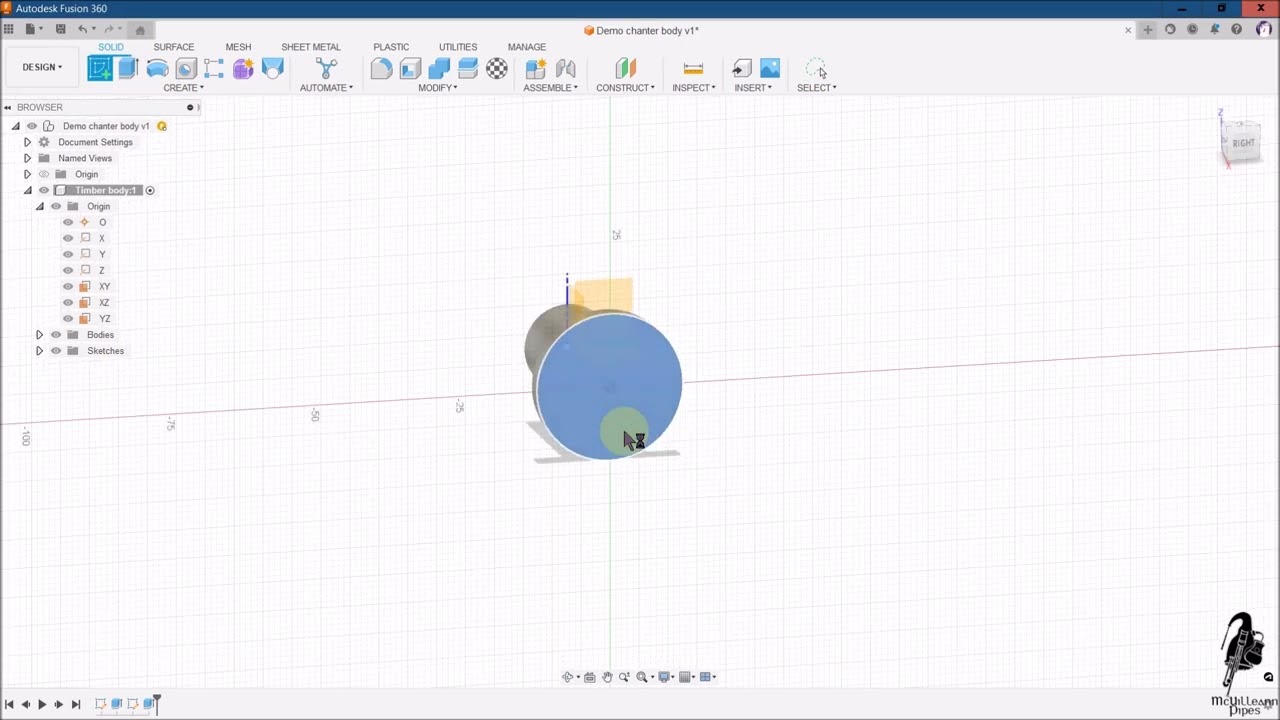 Chanter 01: Design a practice chanter in Fusion 360