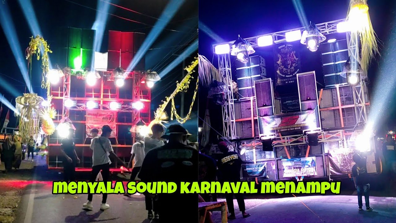 menyala, sound system karnaval desa menampu Gumukmas 2024