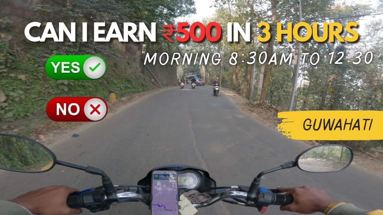 Can I Earn 500rs in 3 Hours | Rapido Earnings in Guwahati 💸