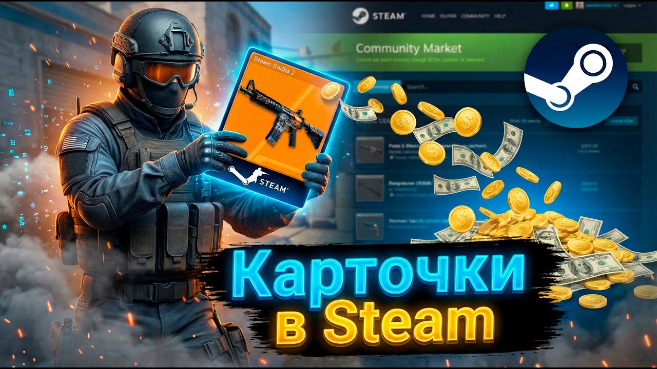 Как поднять баланс Steam на карточках: Схема арбитража 2026 | Трейд без вложений в Стим