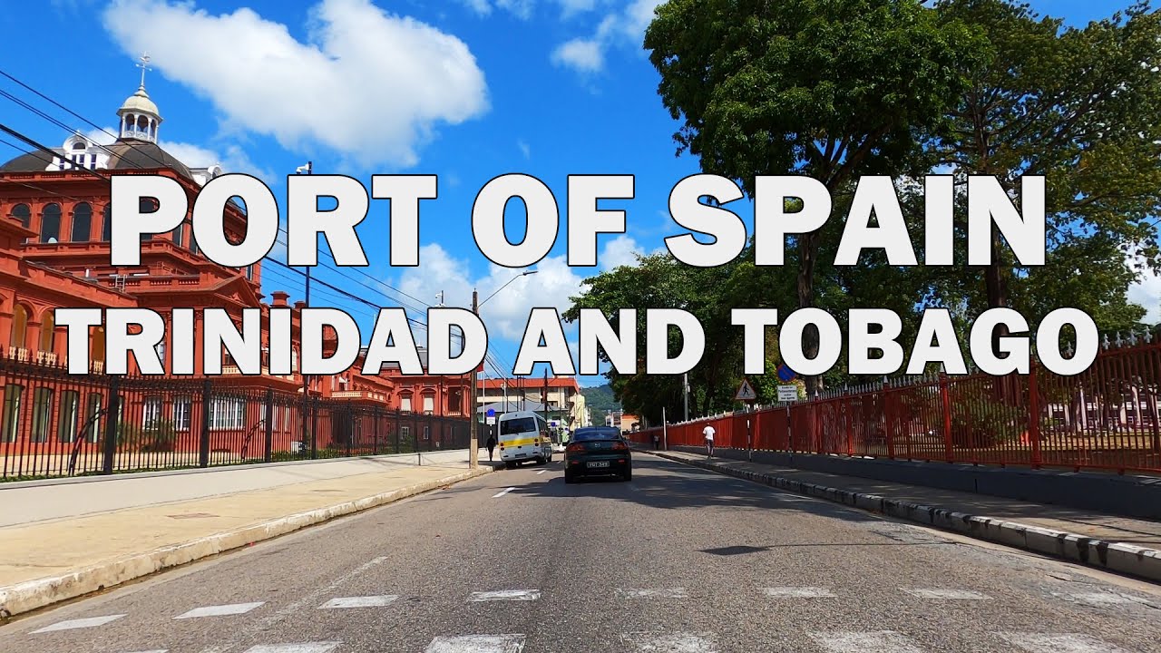 Port of Spain, Trinidad And Tobago - Driving Downtown 4K
