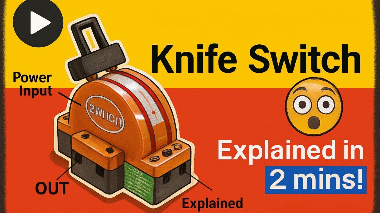 Disconnecting Knife Switch 🔌 Explained | Myanmar English Electronic Basics
