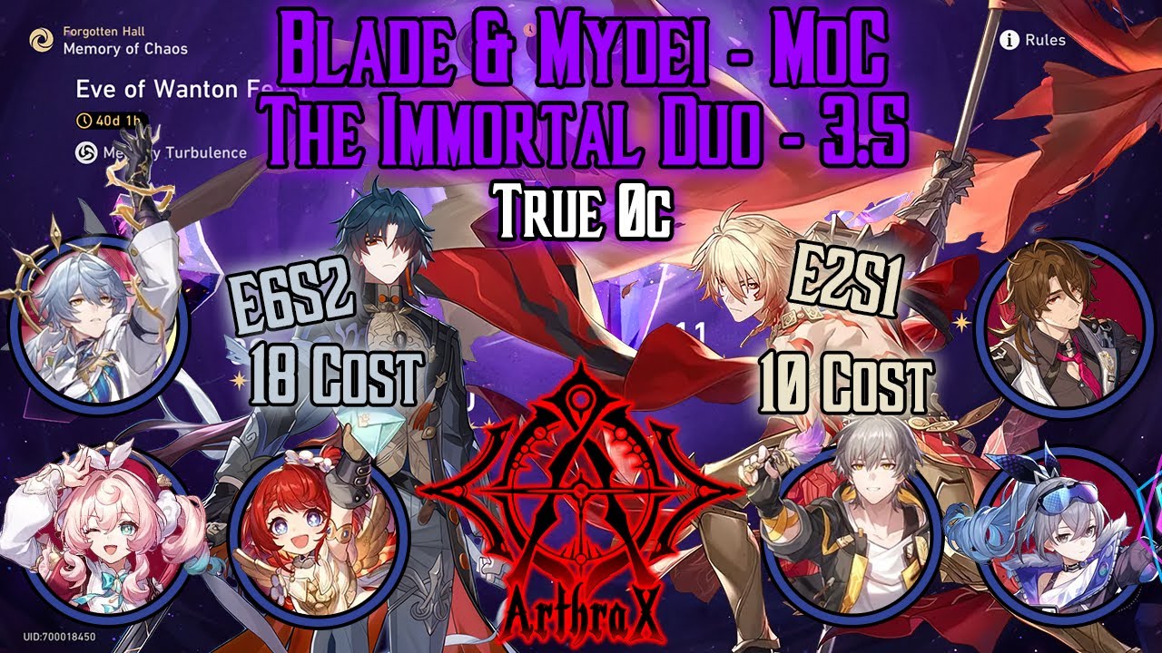 3.5 Memory of Chaos | True 0c | Blade E6, Mydei E2 | Pillar of Genesis