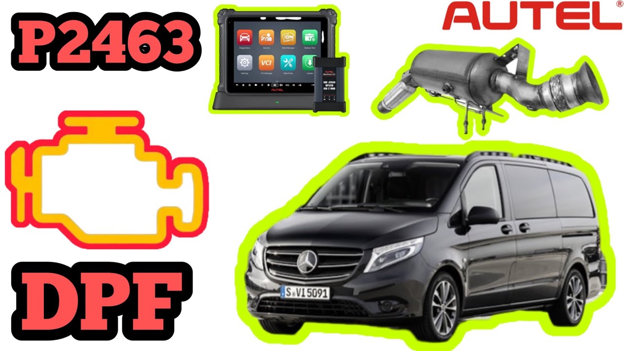 Mercedes FIXED!! VAN VITO DPF P246364 The Fill Level ofThe Diesel Particulate Filter Is Too High