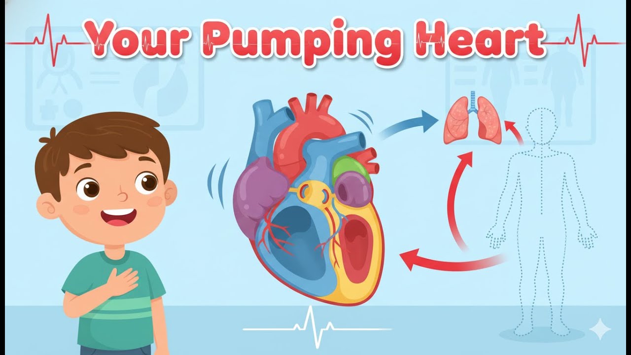 How Does the Heart Pump Blood? ❤️ The Amazing Science Inside You | Curious Crew