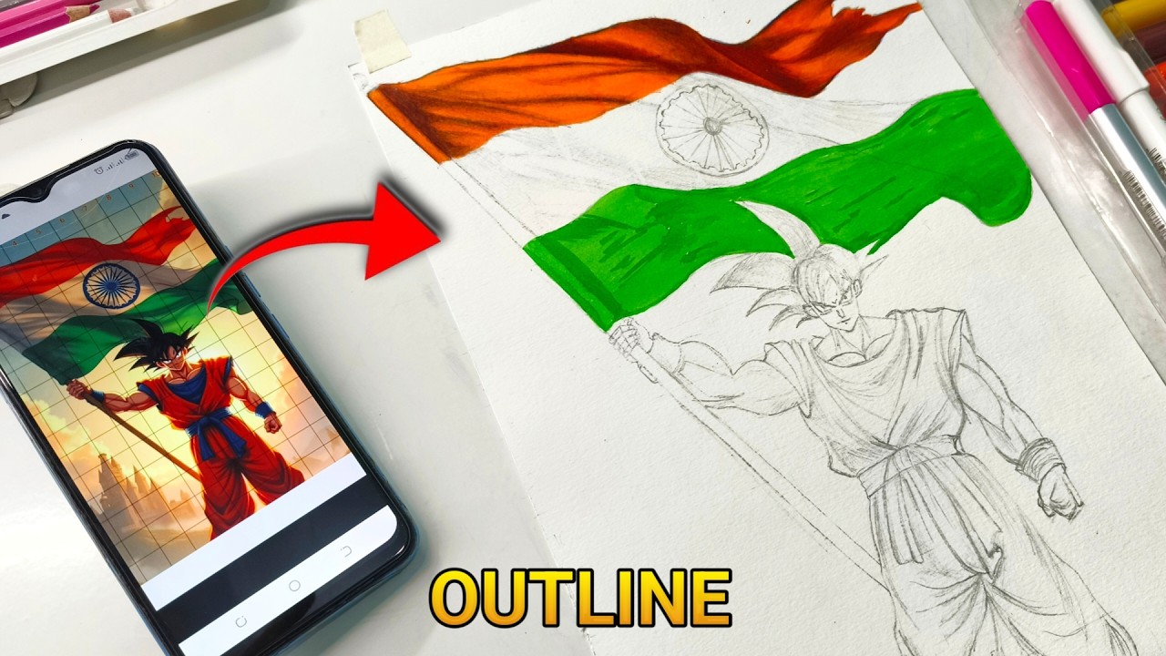 Republic Day Drawing Easy / Republic Day Celebration Drawing / Indian National Flag Drawing #howto