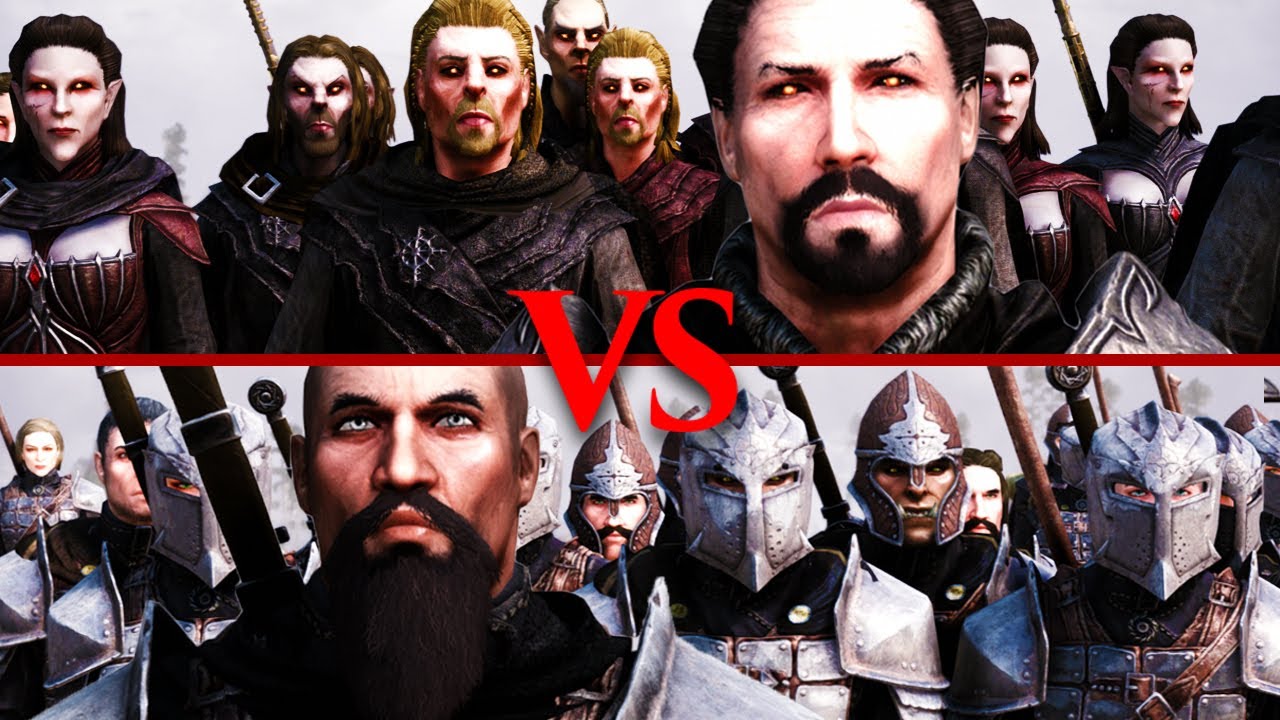 Vampires VS Dawnguard - Skyrim NPC War!
