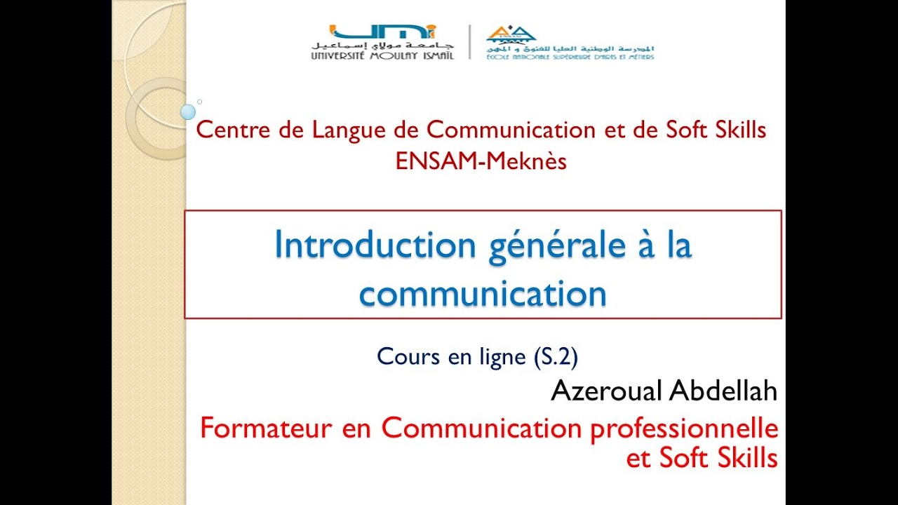 Communication Introduction générale à la communication