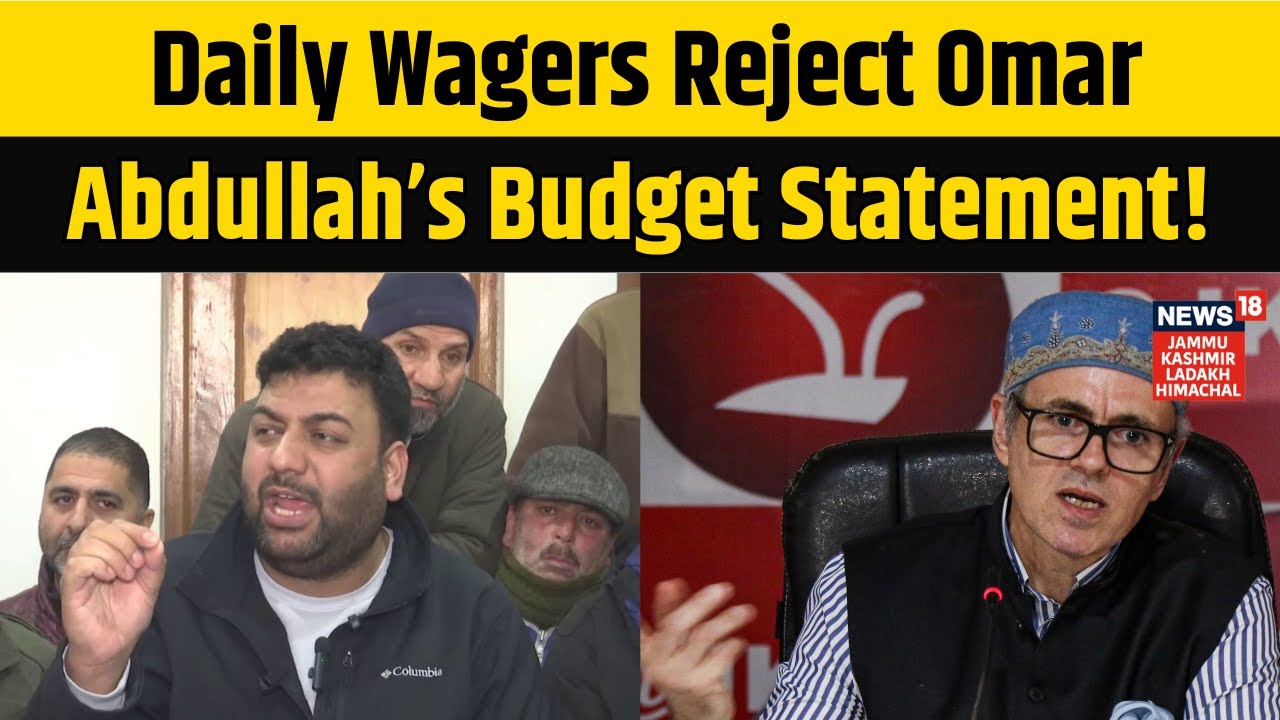 Daily Wagers Angry Over Jammu Kashmir Budget! | EJAC’s Sajad Parray Slams Omar Abdullah|N18V