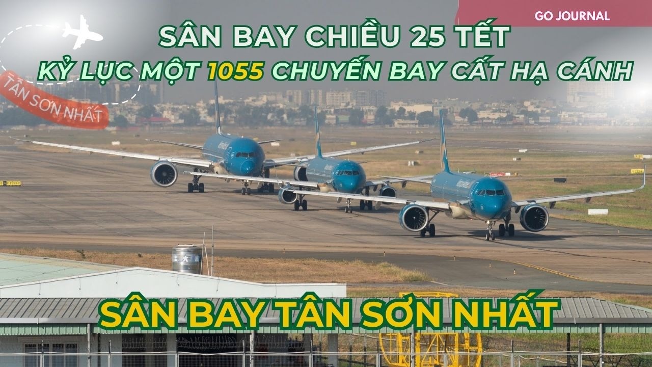 Chiều 25 Tết Ở Sân Bay Tân Sơn Nhất - Kỷ Lục 1055 Chuyến Bay Trong Ngày