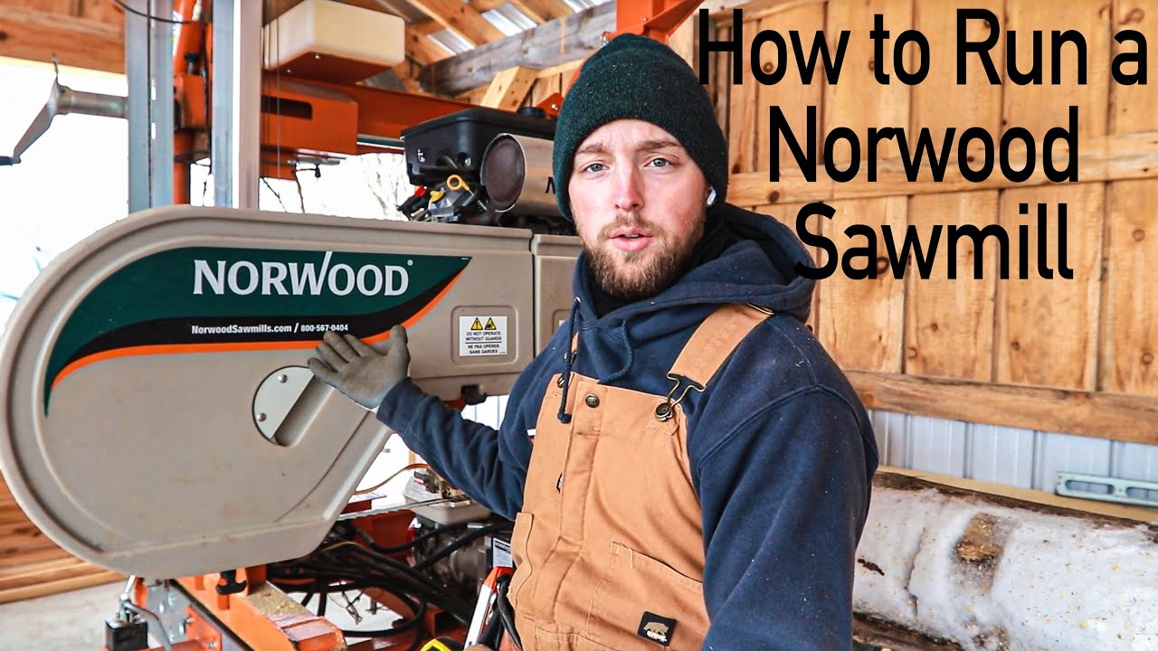 Как распилить своё первое бревно (для новичков). (Портативная лесопилка Norwood)