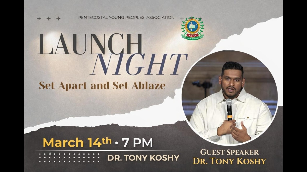 🔴LIVE || PYPA LAUNCH NIGHT || MARCH 14, 2026 || SET APART & SET ABLAZE || DR. TONY KOSHY