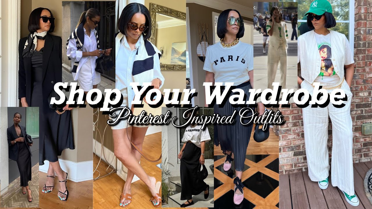 PINTEREST INSPIRED OUTFITS | Shop Your Closet, Transitional Outfits, Summer Outfits | Crystal Momon