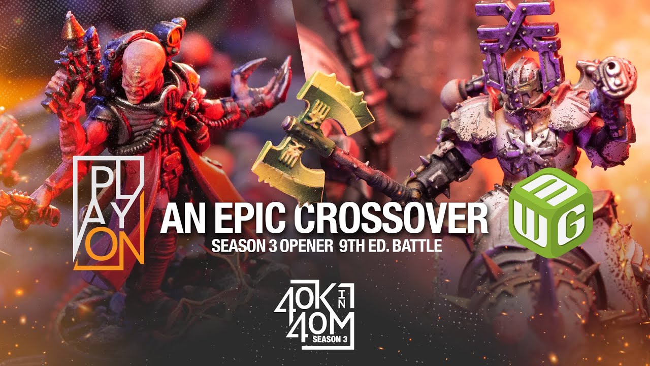 Chaos vs Genestealer Cults Warhammer 40k Battle Report - Playon VS Miniwargaming!