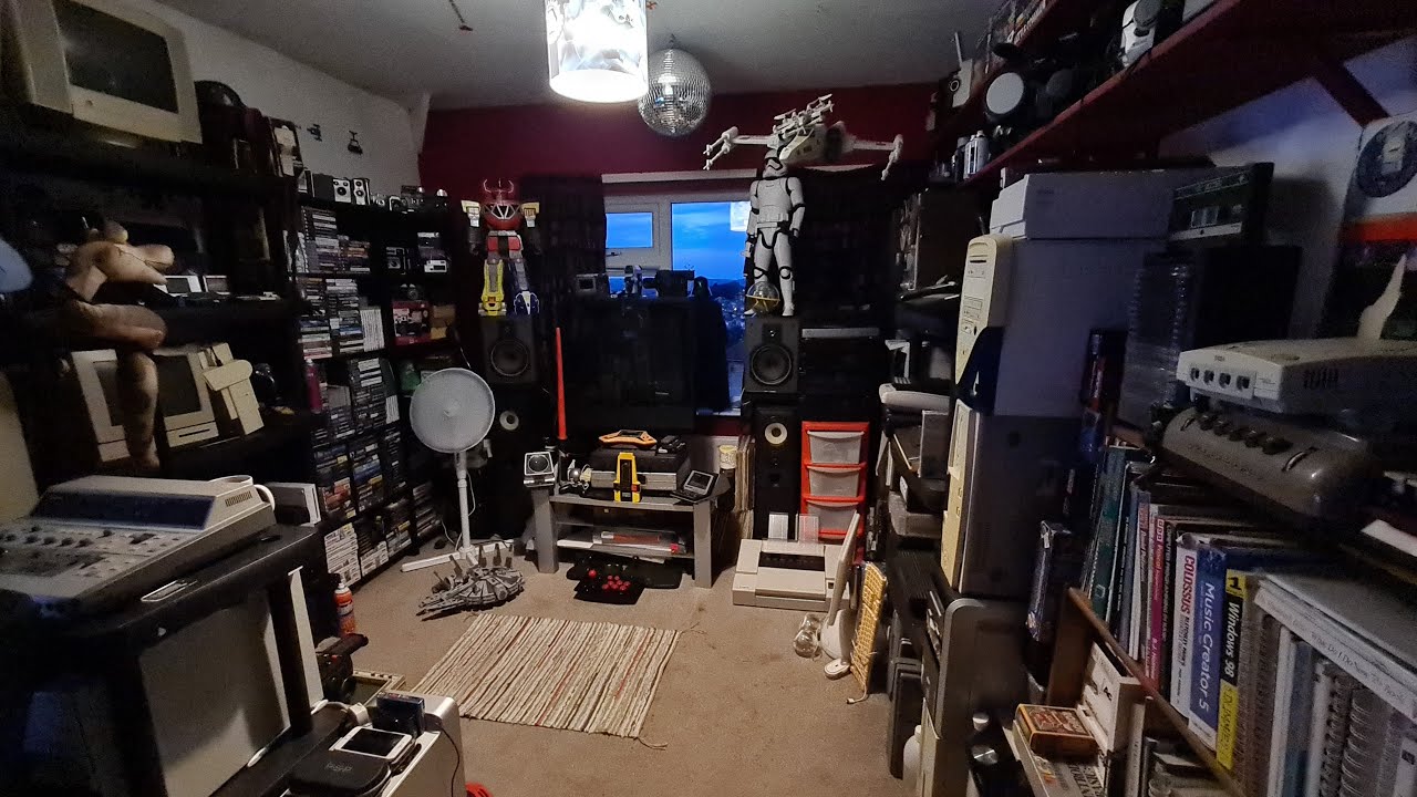 Geek Lab Tour Live 2020 With Q&A.  Retro Gaming Room With All My Computers & Consoles.