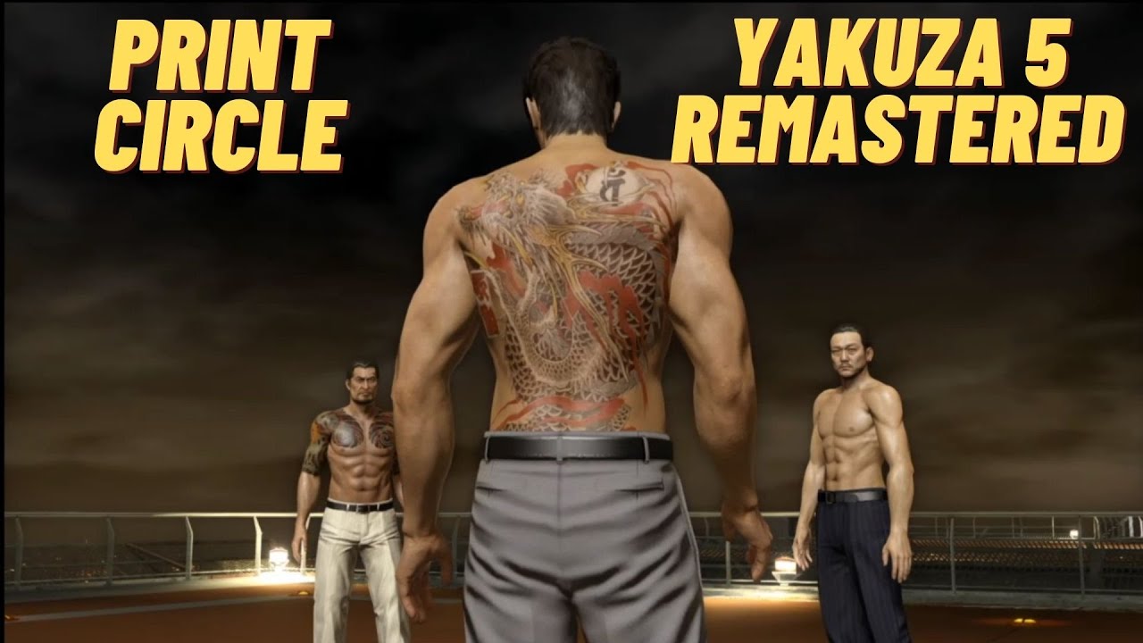 Круговая печать — Yakuza 5 Remastered: руководство по 100% трофеям