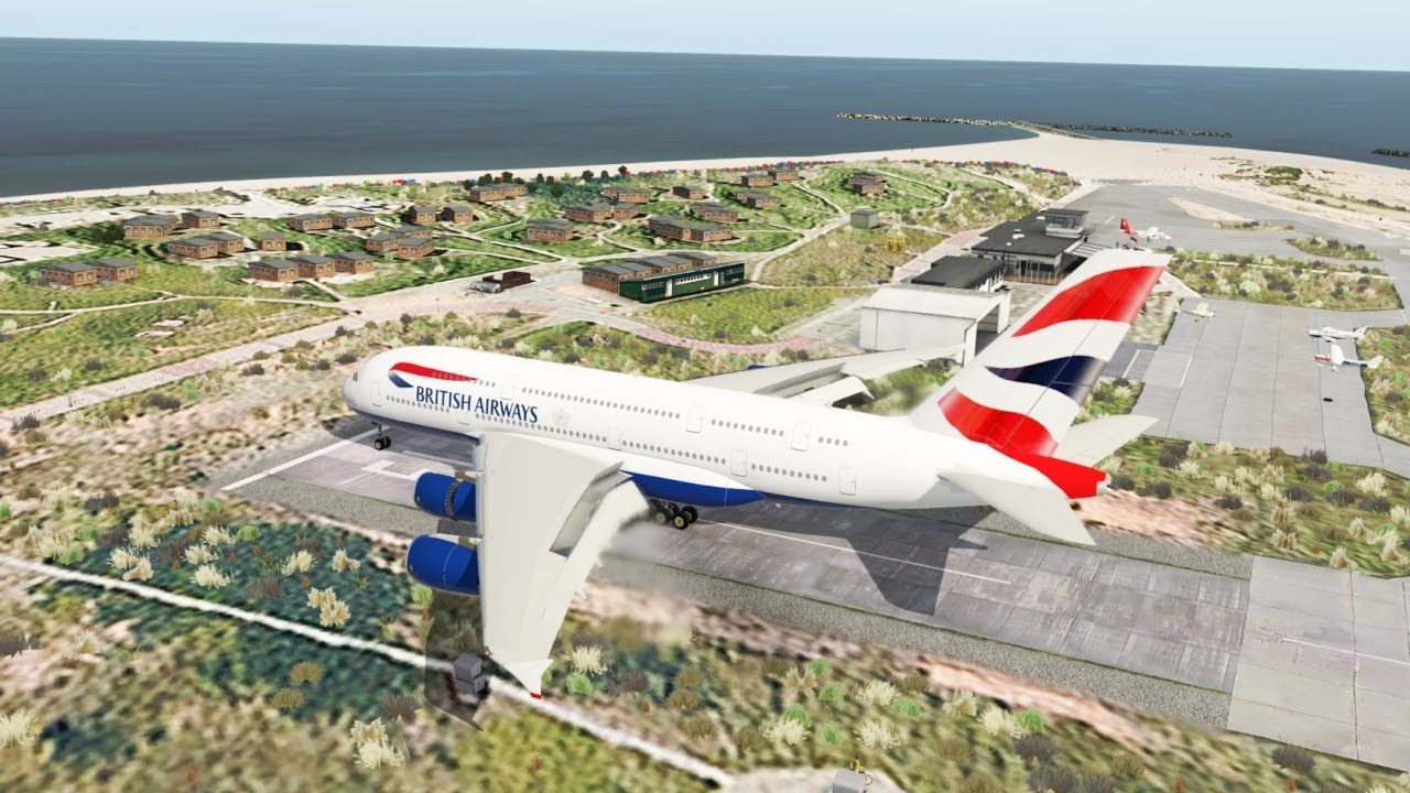 Big Planes Landing at Helgoland Airport [XP11]
