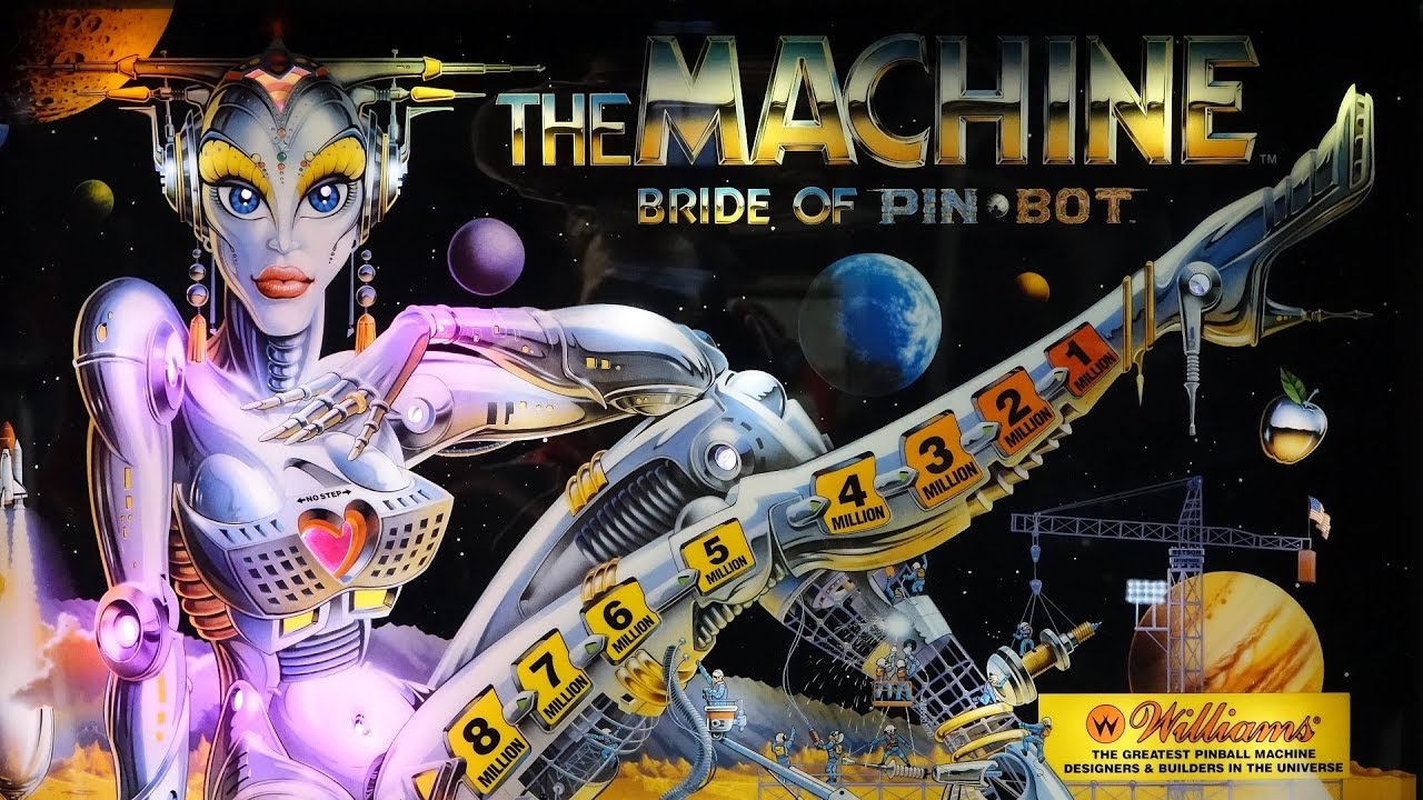 The Machine: Bride of Pinbot (Williams, 1991) Flipper Pinball
