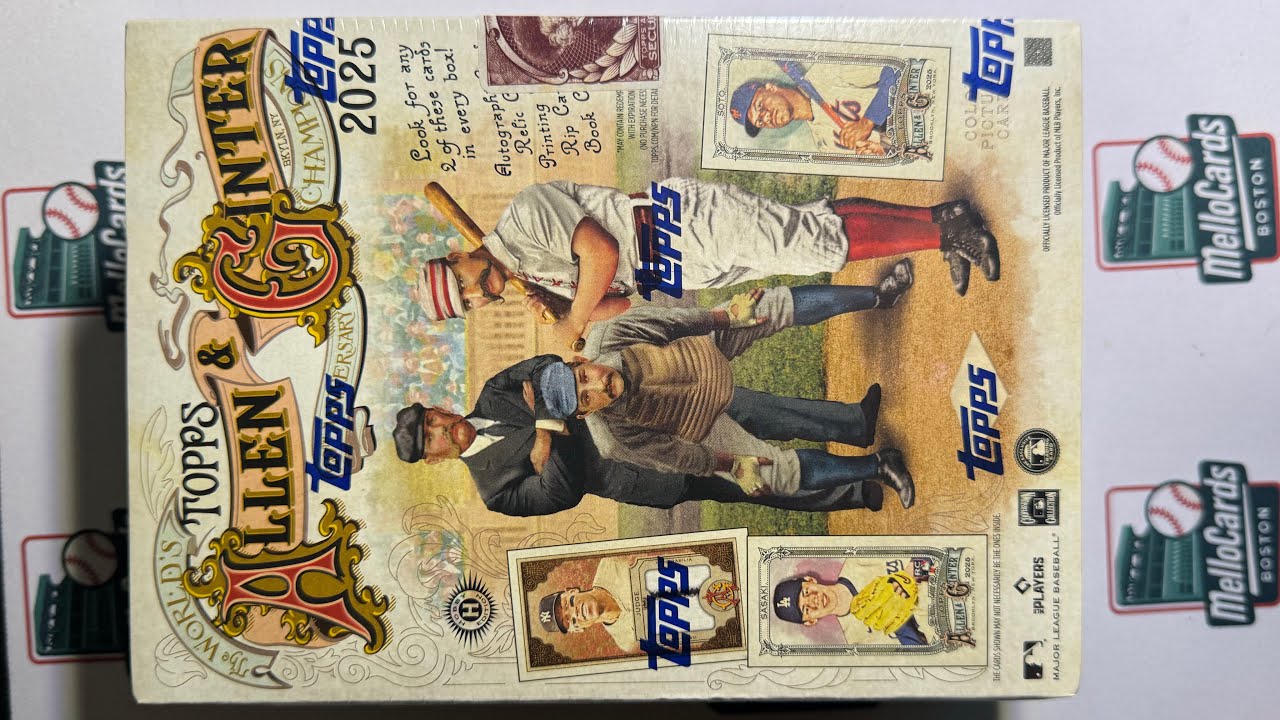 RIP CARD 🔥 ДЕНЬ ВЫПУСКА! Открываем коробку с бейсбольными кроссовками Topps Allen & Ginter 2025 г...