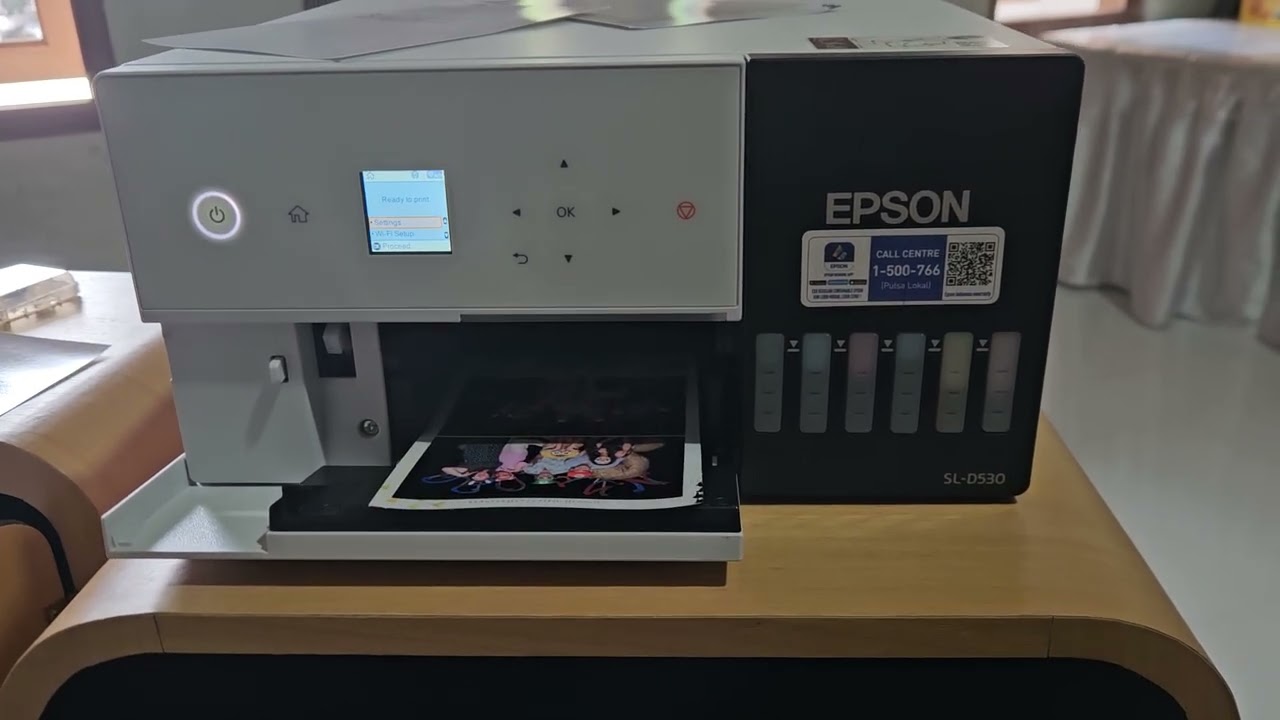 Cara mengatasi hasil print EPSON SL-D530 bergaris atau blobor