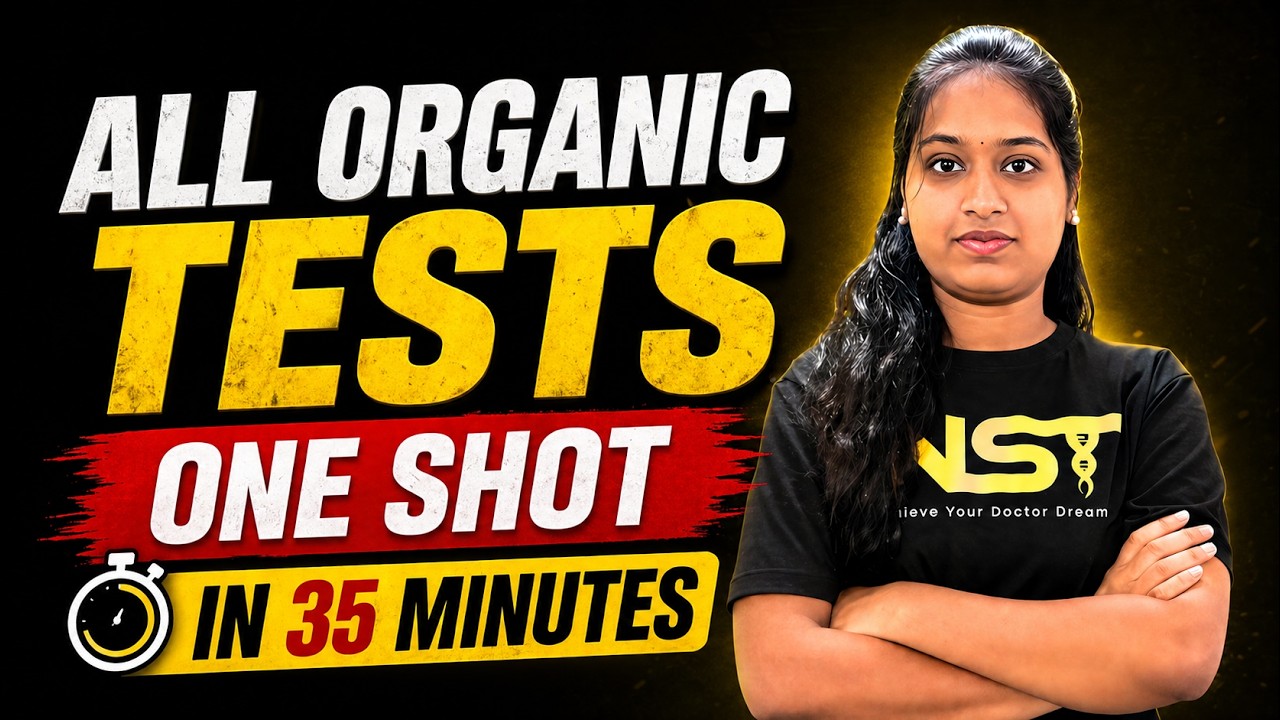 Top Organic Tests for NEET 2026🔥Full Reaction Sheet in 1 Video | Priyanka Mam NST TNVK
