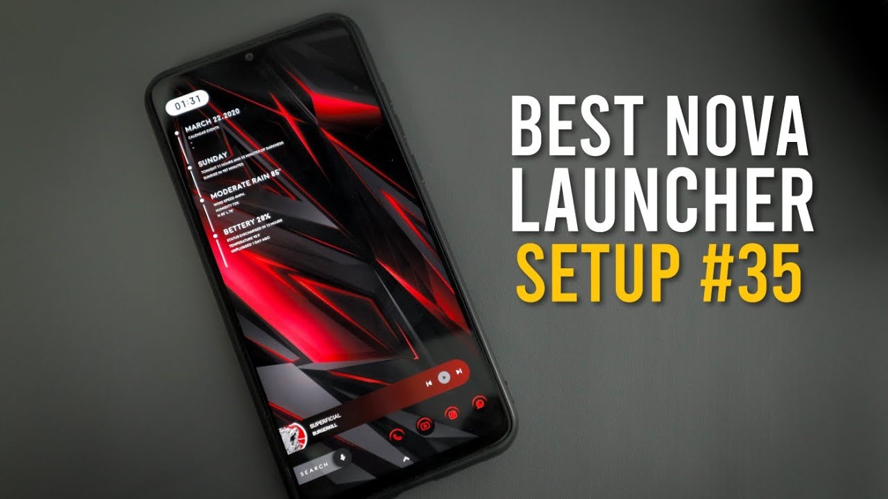 Setup Subscribers! Best Nova Launcher Setup #35 - Scarlet Edition