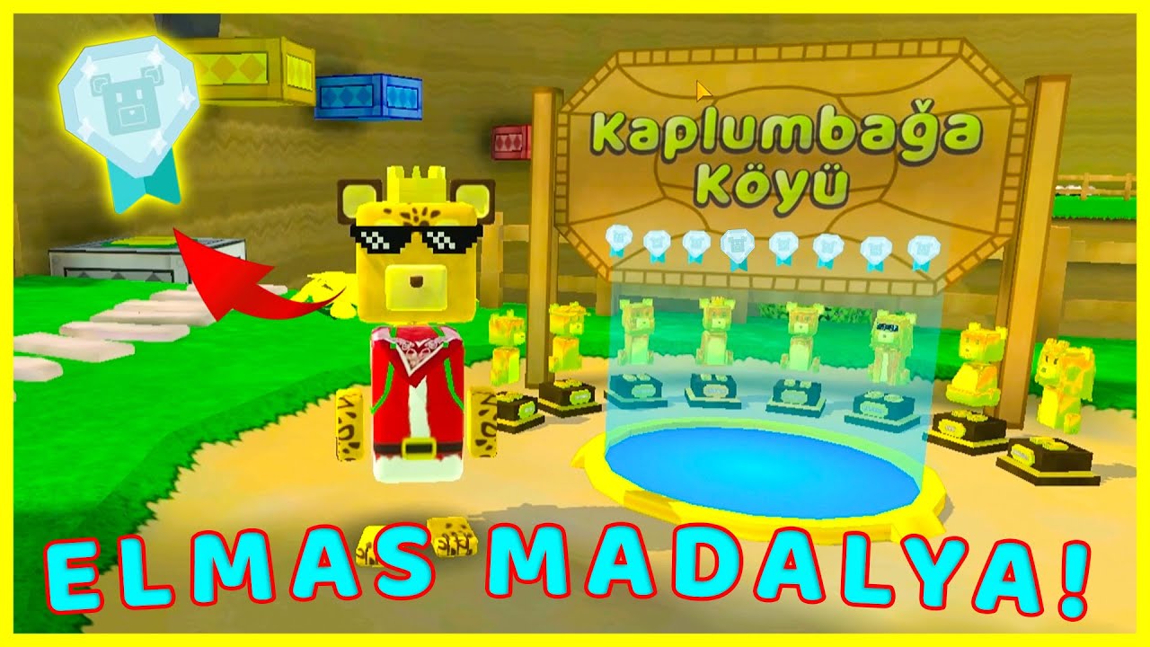 KAPLUMBAĞA KÖYÜ SPEEDRUN! MUHAMMED ALP İLE SUPER BEAR ADVENTURE TÜM ELMAS MADALYALAR