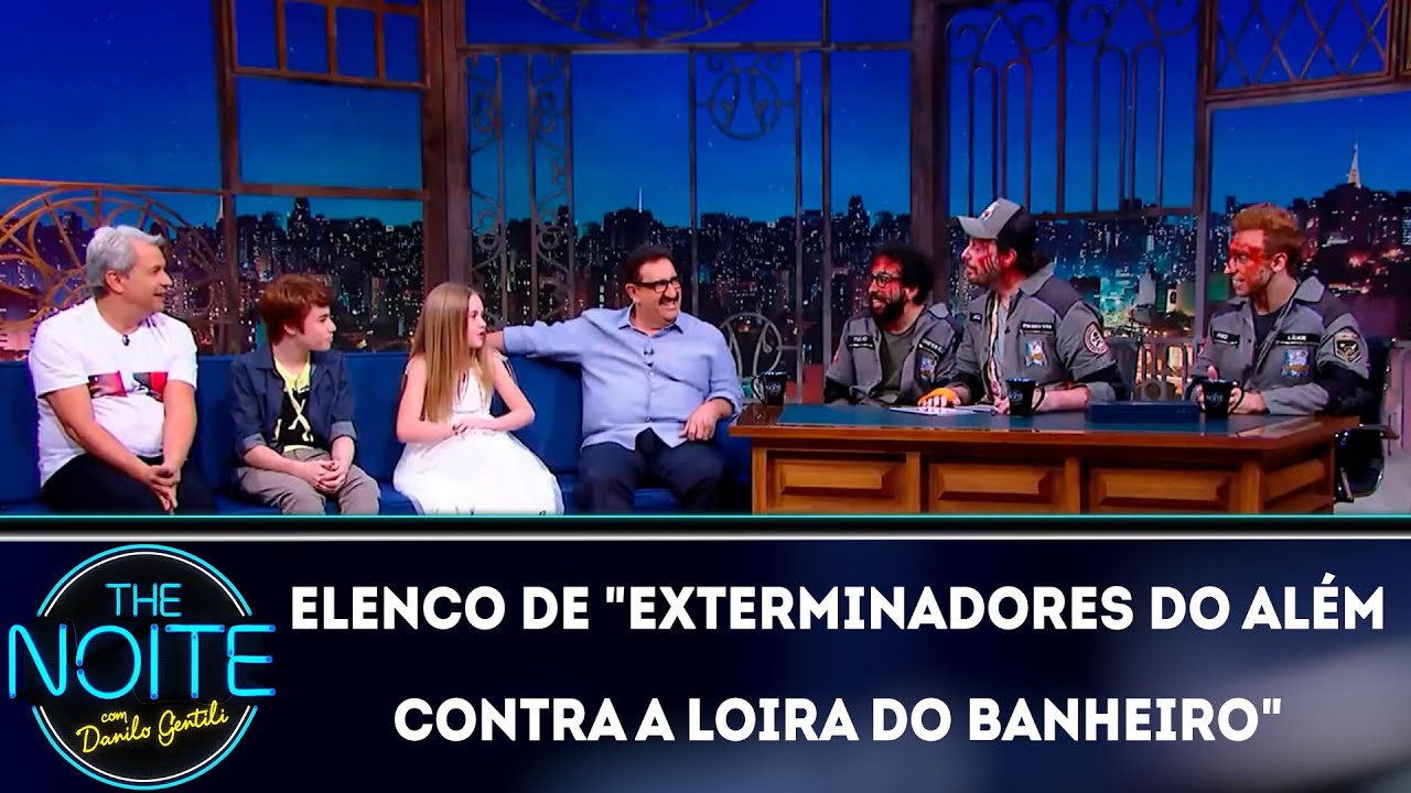 Entrevista com o elenco de Exterminadores do além contra a loira do banheiro | The Noite (28/11/18