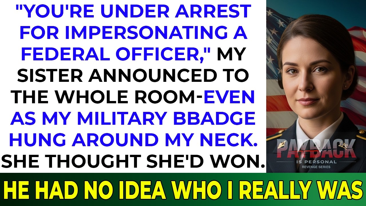 My Sister Arrested Me At Family Dinner—Then Her Captain Saluted Me 