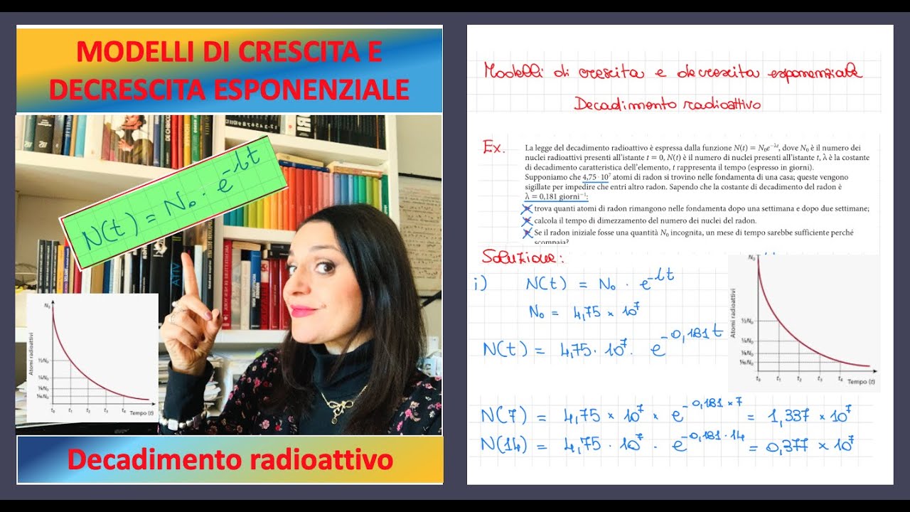 Modello di decrescita esponenziale: decadimento radioattivo