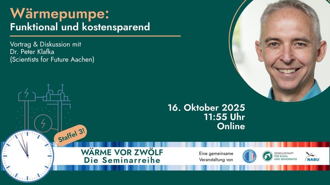 Wärmepumpe: Funktional und kostensparend (Seminarreihe 
