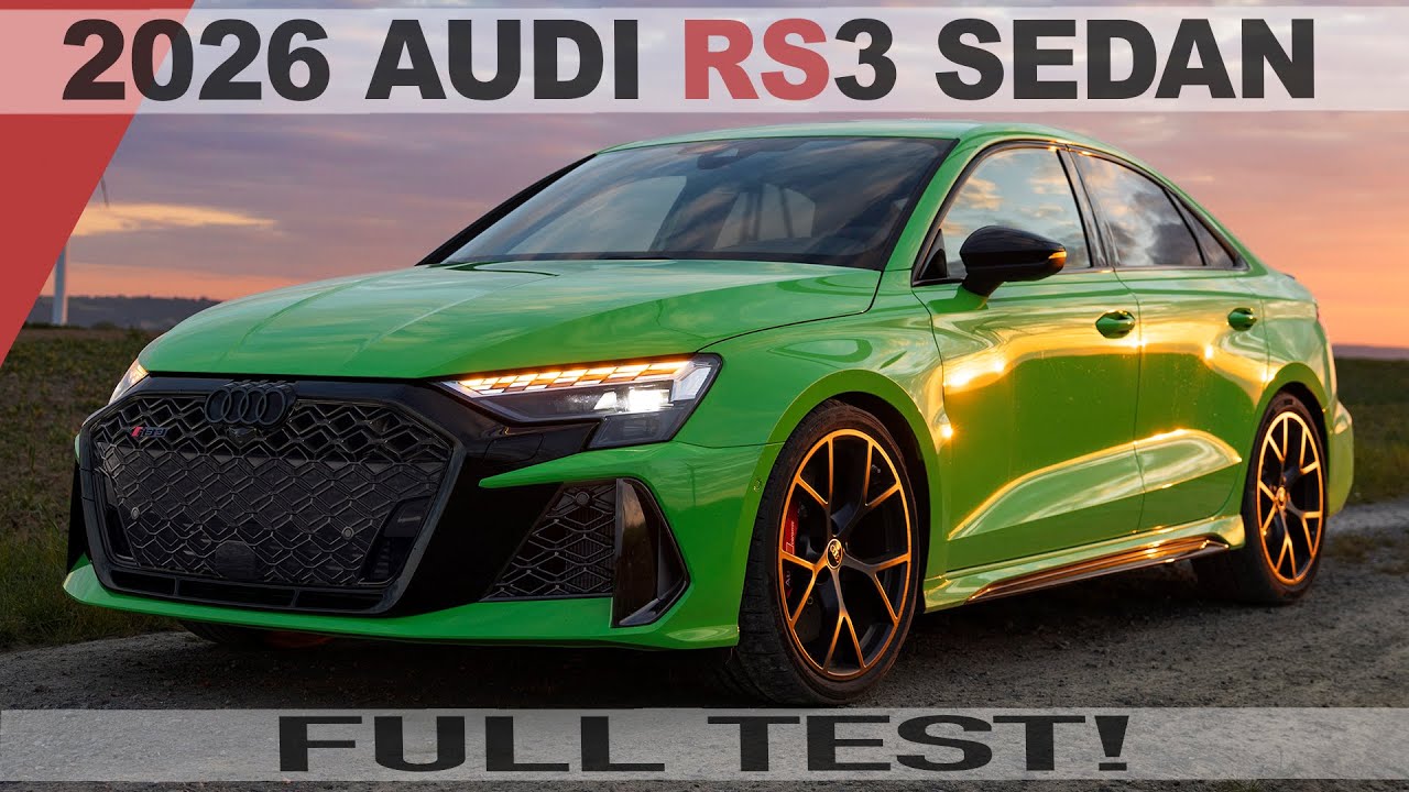 All in! 2026 AUDI RS3 SEDAN FACELIFT - Full test in cinematic locations - Sounds, launches, driving