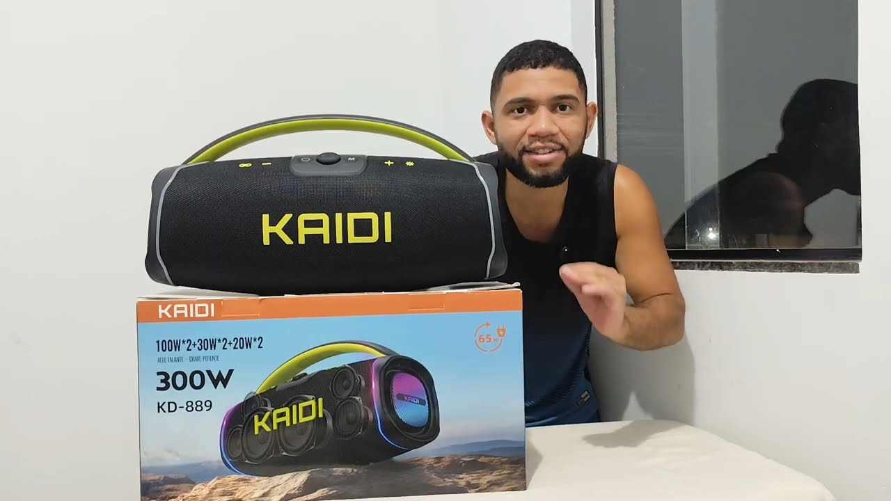 Caixa de som kaidi  kd -889 o verdadeiro teste de bateria!!!!