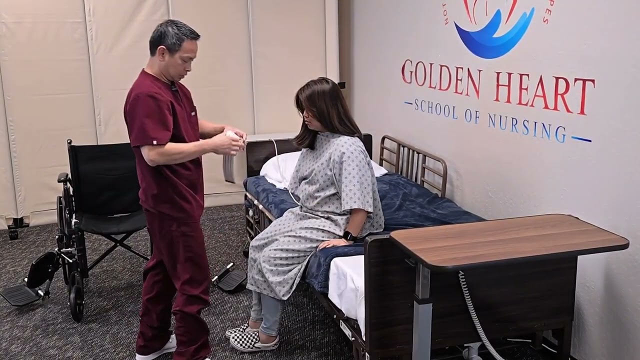 TRANSFERS FROM BED TO WHEELCHAIR USING TRANSFER BELT