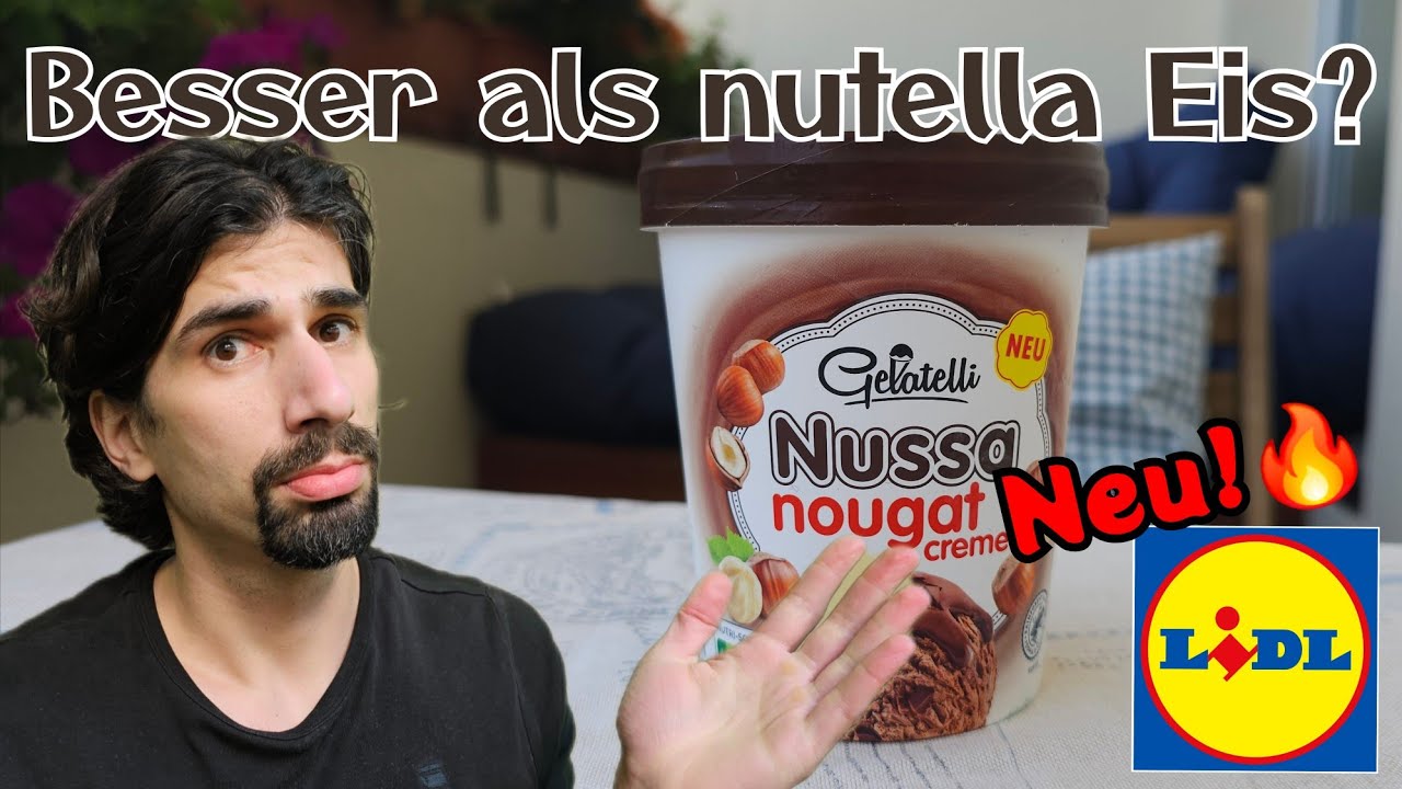 LIDL Gelatelli NUSSA Nougat – besser als Nutella Eis?