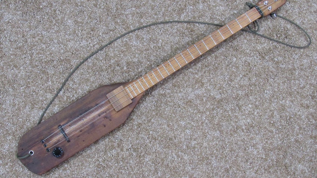 Make a Swamp Monster Guitar From An Old Boat Paddle?  YES!