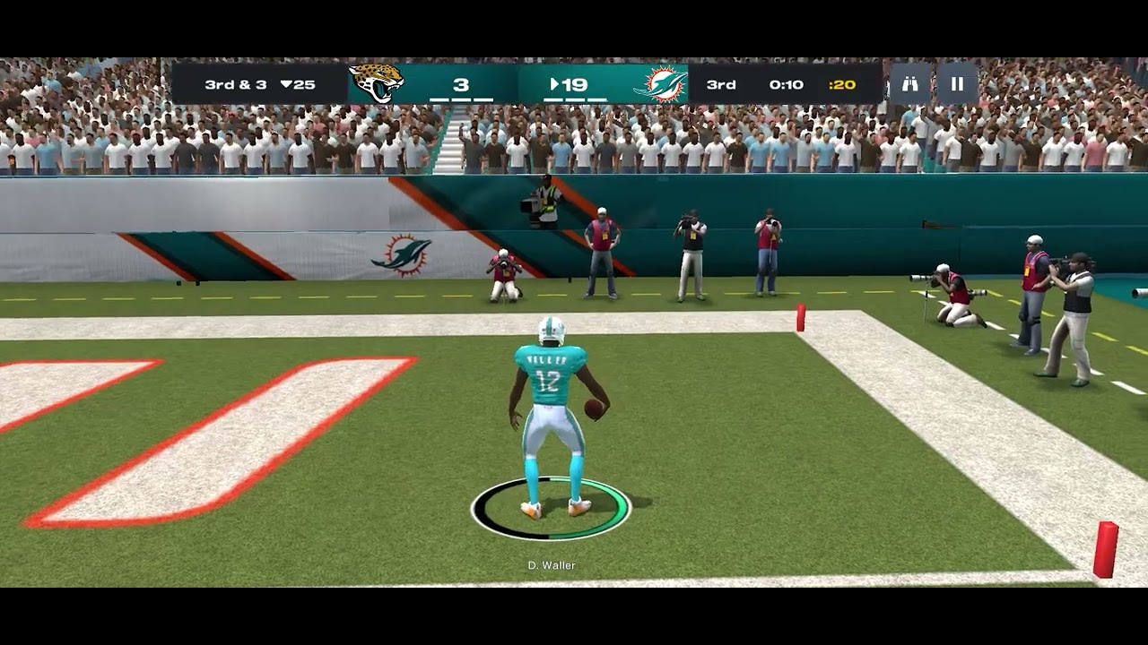 Dolphins vs Jaguars madden 26 mobile 