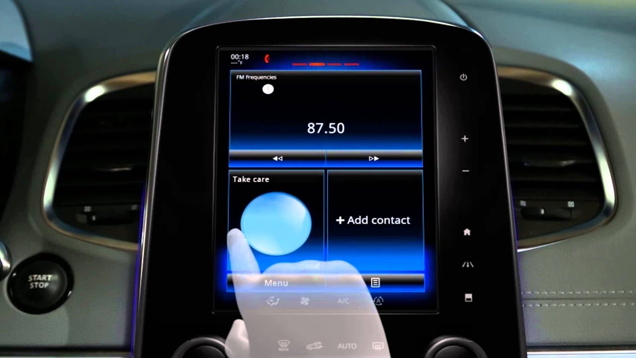 Descrizione del touchscreen multifunzione
