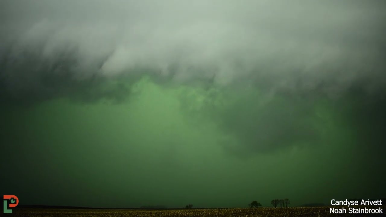 Eerie Green Skies from Western Minnesota - May 11, 2022