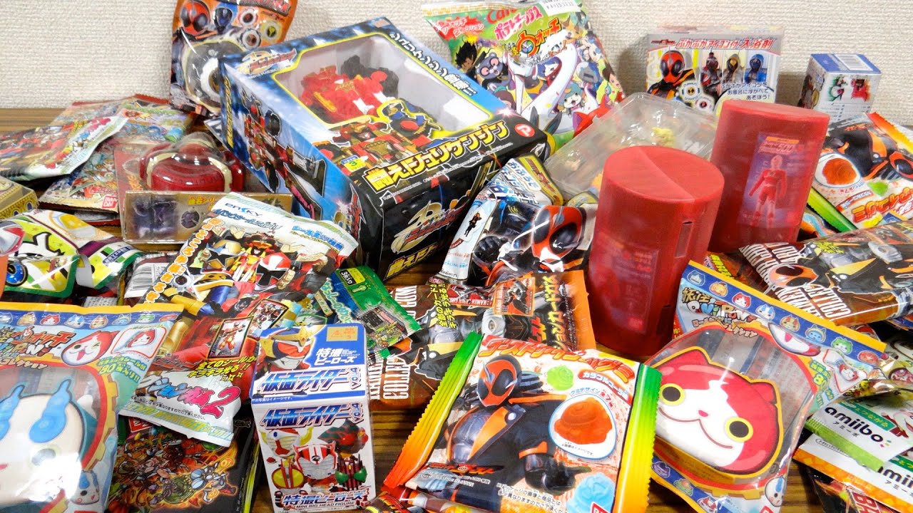 年末と言えば『大掃除レビュー動画 2015！』食玩・ガシャポン・お菓子・びっくらたまご・とにかく全部開けてスッキリ!! 妖怪ウォッチ ゴースト ニンニンジャー