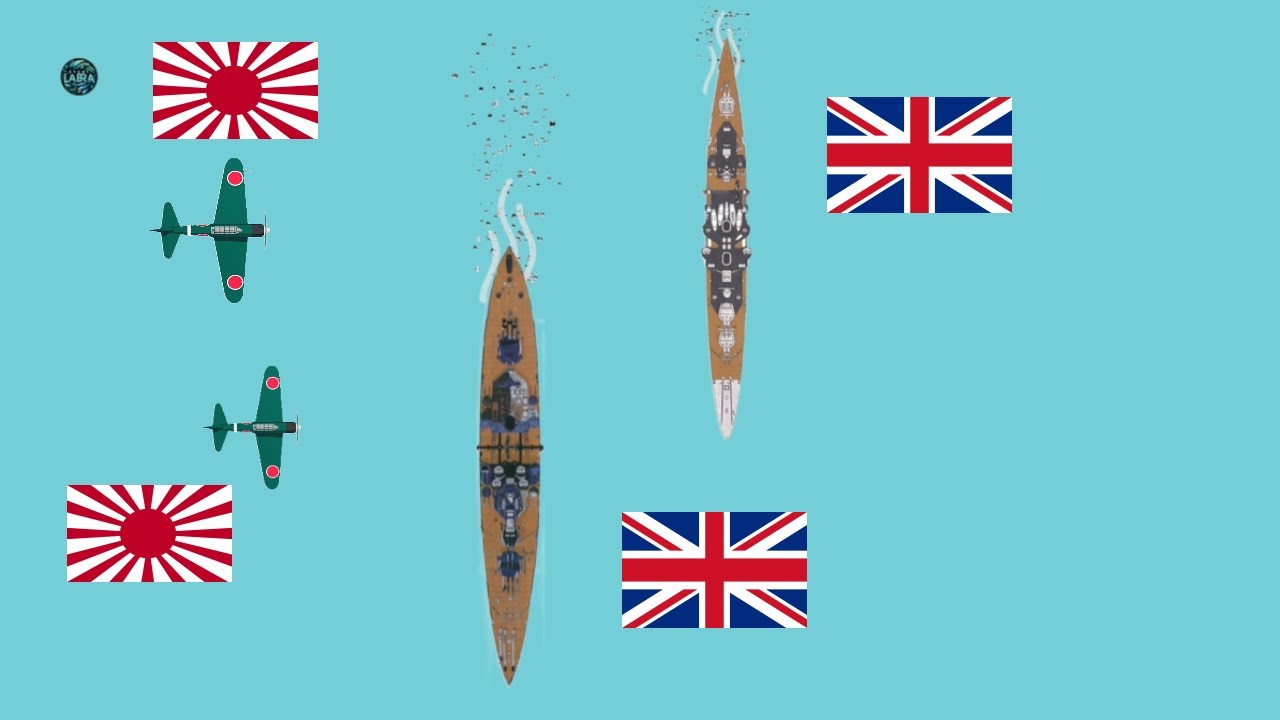 How The British Lost Two Capital Ships In One Day - Visualized