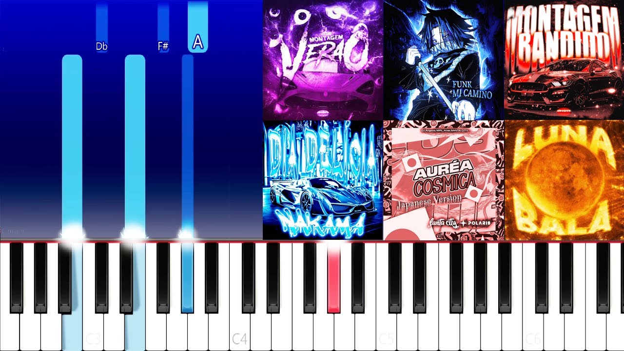 6 PHONK SONGS ON PIANO (Part 5) (Piano Tutorial)