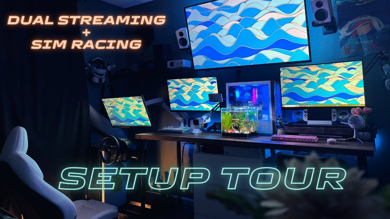 Epic Couple's Gaming Setup Transformation + Sim Racing Setup